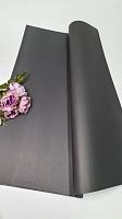 Бумага флористическая крафт. Цвет черный. Размер 60*60 см.