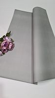 Бумага флористическая крафт. Цвет серый. Размер 60*60 см.