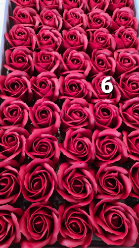 Мыльные розы 3-х слойные. Номер №6 Бутон 5 см. Мыльные розы 3-х слойные. Номер №6 Бутон 5 см.