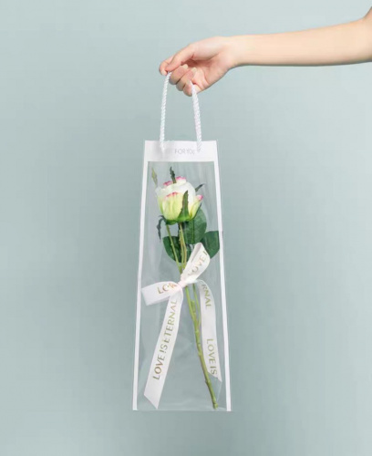 Пакет прозрачный You had me at hello 40*15 см. С ручками. 20 шт фото 2