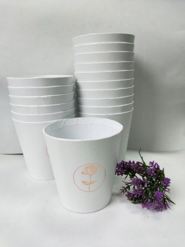 Стаканчик флористический Белый №6
