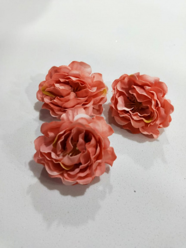 Пионовидная роза №1. Ткань 5 см. Упаковка 10 шт Пионовидная роза №1. Ткань 5 см. Упаковка 10 шт