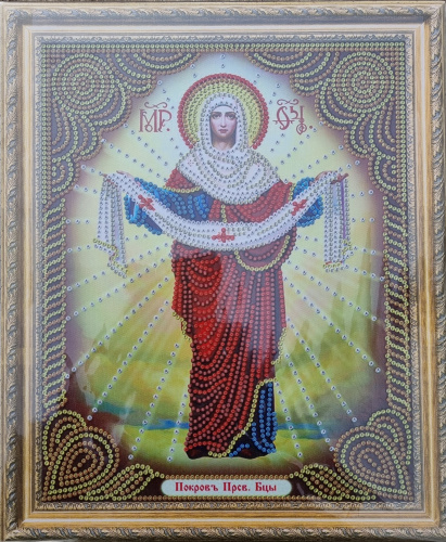 Алмазная мозаика на подрамнике. Православная. Арт.72605 Измерения 27*33 см.