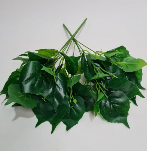 Искусственная травка Сциндапсус. Упаковка 2 шт. Цвет зелёный.