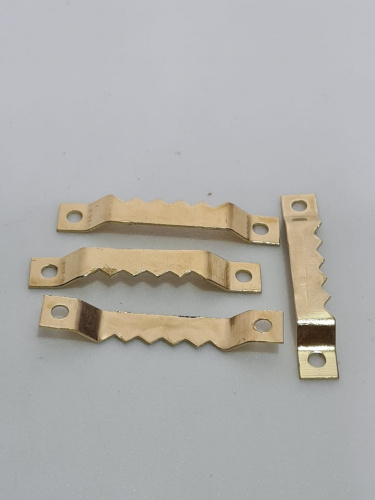 Гребешок металлический.  Для крепления.  Упаковка 1000 шт.Размер: длина 40 мм, ширина 7 мм. фото 3