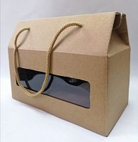 Коробка кондитерская с окошком 10*10*15 см
