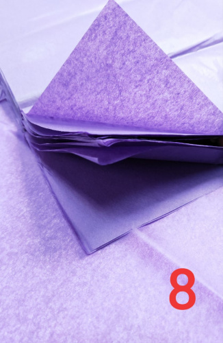Бумага тишью фиолетовая, 50*66 см, 10 листов