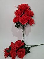 Искусственные цветы. Розы. Упаковка 2 шт. Цвет красный.