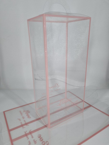 Коробка бокс прозрачный. Прямоугольный