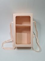 Коробка трансформер . Цвет персик. Размер  25*15*9 см.