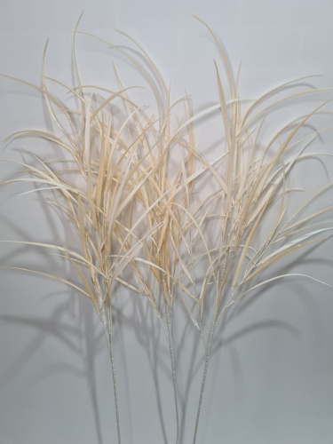 Флористическая трава. Высокая Осока 116 см. Упаковка 3 шт. Цвет бежевый.