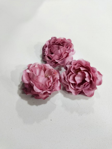 Пионовидная роза №4. Ткань 5 см. Упаковка 10 шт