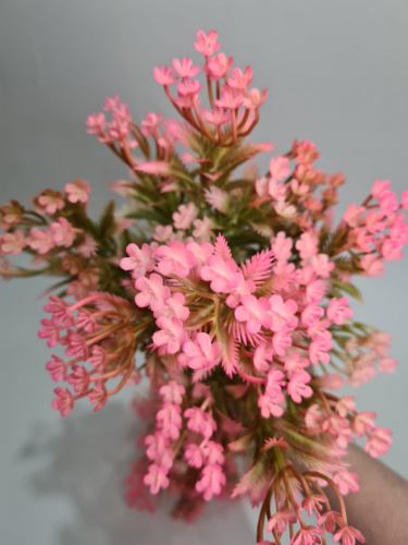 Искусственная травка Фацелия. Упаковка 2 шт. Цвет розовый. фото 2