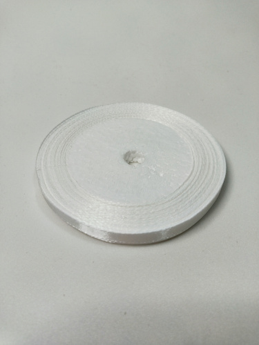 Лента атласная 0,6см 25 ярдов "Белая"