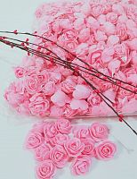 цветы фоамиран 3.5 см розовый (приблизительно 500 шт)