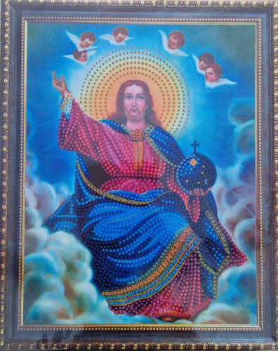 Алмазная мозаика на подрамнике. Православная. Арт.79536 Измерения 27*33 см.