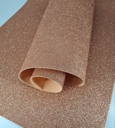 Фоамиран глиттерный 2 мм. Рыжий фото 2 Фоамиран глиттерный 2 мм. Рыжий фото 2