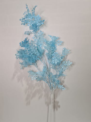 Флористическая трава. Искусственные ветки. Упаковка 3 шт. Высота 100 см. Цвет голубой. фото 2