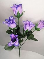 Букет роз "фиолетовый",  высота 30 см, 5 голов, ткань. упаковка 2 шт