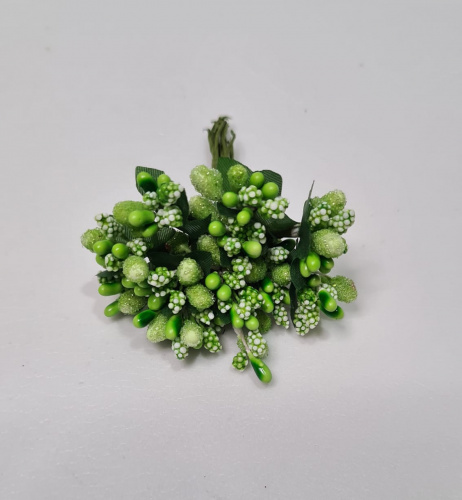 Тычинки для флористики светло-зеленые. Связка 1 шт.