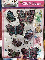 Декоративные бабочки на клеевой основе № 4