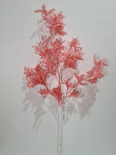 Флористическая трава. Искусственные ветки. Упаковка 3 шт. Высота 100 см. Цвет красный. фото 2