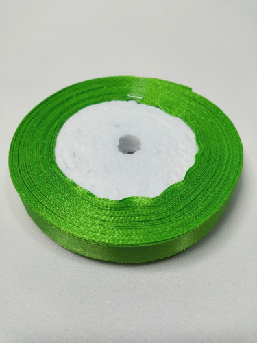 Лента атласная 1,2см 25 ярдов "Светло зеленая"
