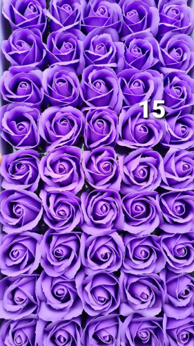 Декоративные розы 3-х слойные. Номер №15 Бутон 5 см. Искусственные