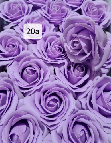 розы 5 слоёв.  Номер 20а. Цвет сиреневый. Бутон 7*7 см.