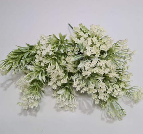 Искусственная травка Фацелия. Упаковка 2 шт. Цвет белый.