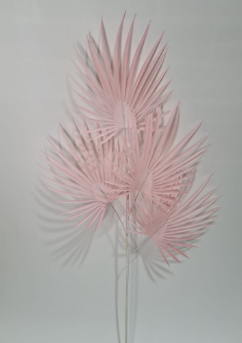 Флористическая трава. Ветки пальмы. Упаковка 3 шт. Высота 88 см. Цвет розовый. фото 2
