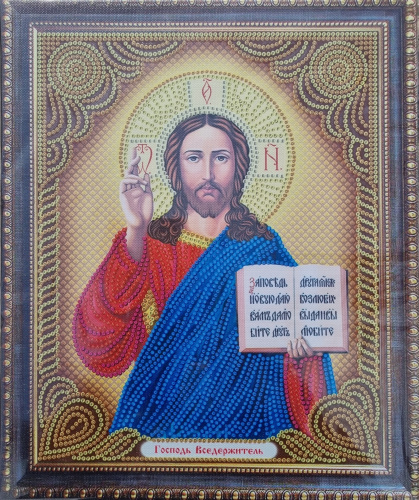 Алмазная мозаика на подрамнике. Православная. Арт.75151 Измерения 27*33 см.