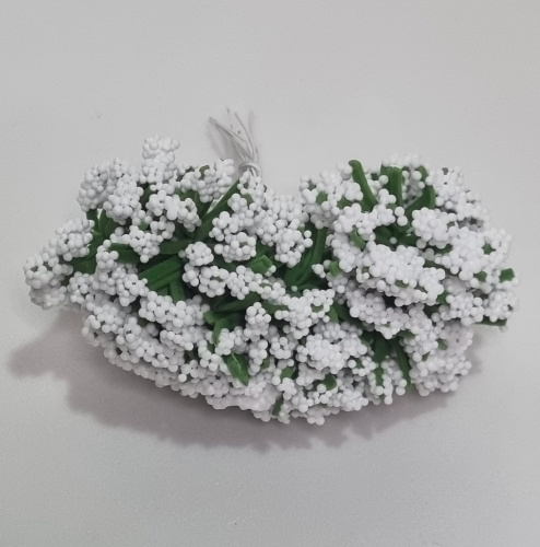 Тычинки флористические. Воздушные. Пучок. Цвет белый. Вес 10 гр.