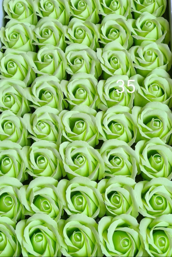 Декоративные розы 3-х слойные. Номер №35 Бутон 5 см. Искусственные