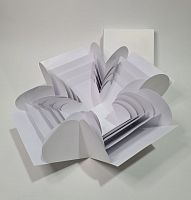 Коробка фотобокс 5 секций. Белая.