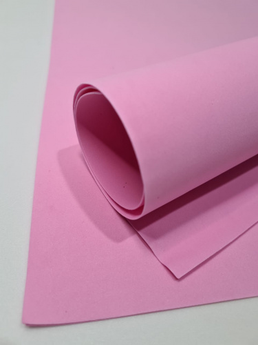Фоамиран 1 мм 50*50 Светло- розовый 10 листов.