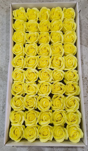 Декоративные розы 3-х слойные. Номер №17 Бутон 5 см. Искусственные