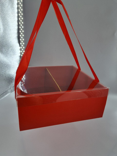 Коробка трансформер. Цвет красный, золотая середина.  фото 4