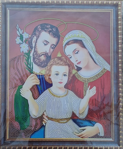 Алмазная мозаика на подрамнике. Православная. Арт.73471 Измерения 27*33 см.