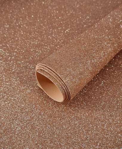 Фоамиран глиттерный 2 мм. Рыжий Фоамиран глиттерный 2 мм. Рыжий