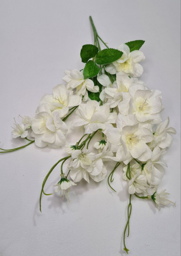 Букет искусственных цветов.  Дельфиниум. Цвет белый. Упаковка 2 шт фото 2