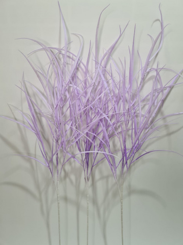 Флористическая трава. Высокая Осока 116 см. Упаковка 3 шт. Цвет сиреневый.