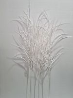 Флористическая трава. Высокая Осока 116 см. Упаковка 3 шт. Цвет белый.