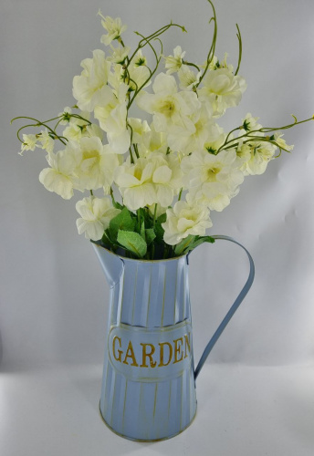 Букет искусственных цветов.  Дельфиниум. Цвет белый. Упаковка 2 шт