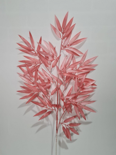 Флористическая трава. Ветки бамбука. Упаковка 3 шт.Высота 100 см. Цвет красный. фото 2