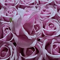Мыльная роза крупная. Бутон 6 см. Цвет  розовый Упаковка 50 шт. 