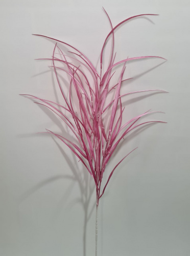 Флористическая трава. Высокая Осока 116 см. Упаковка 3 шт. Цвет малиновый. фото 2
