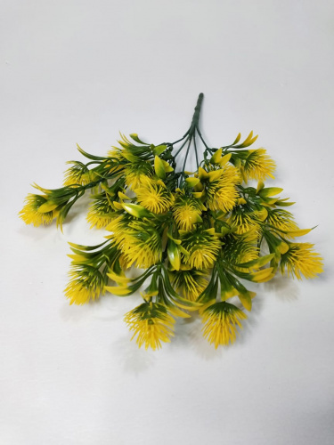 Флористическая трава Клевер желтый, 33 см. Упаковка 2 шт