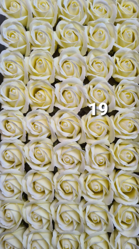 Мыльные розы 3-х слойные. Номер №19 Бутон 5 см.