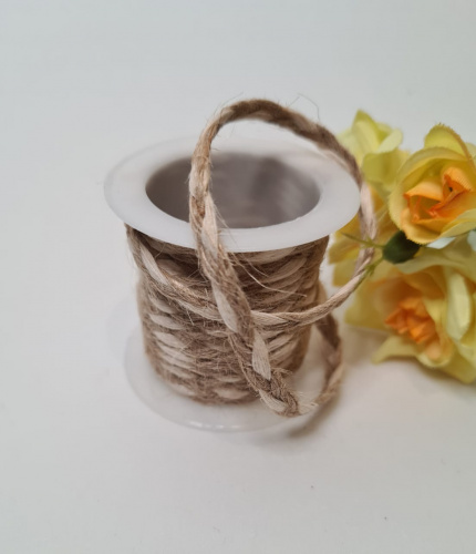 Тесьма декоративная.  Косичка комбинированная. Намотка 1,6 м